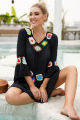 CROCHET BIKINI Women Beach Dress Cover-Ups Swimsuit Beachwear Bathing Suit Swim Cape For Woman Summer Tunic Saida Praia. 