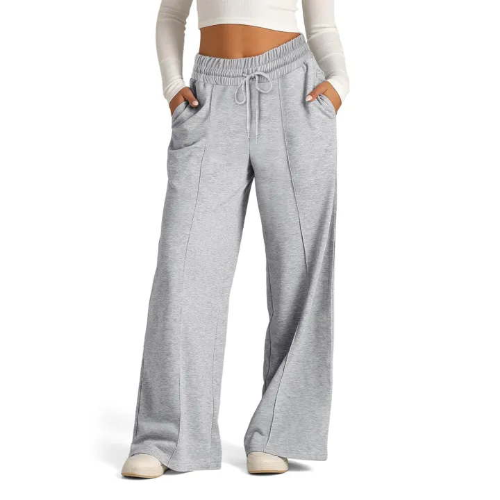 Fleece%20Sweatpants%20Women%20Streetwear%20Pants%20High%20Waist%20Loose%20Trousers%20Casual%20Straight%20Sport%20Wide%20Leg%20Baggy%20Pants%20Joggers%20-%20Image%202