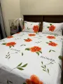 Sun flower Bed Sheet With 2 Pillow Cases. 