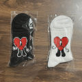 Street Bad Bunny Adult Knitting Socks Anime Cosplay Red Heart Cotton Cartoon Personality Socks Trend Stockings Gift.