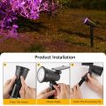 Solar Spotlight Outdoor Garden Lawn Light Waterproof Floor Insert Light Courtyard Decoration Landscape Atmosphere Tree Light. 