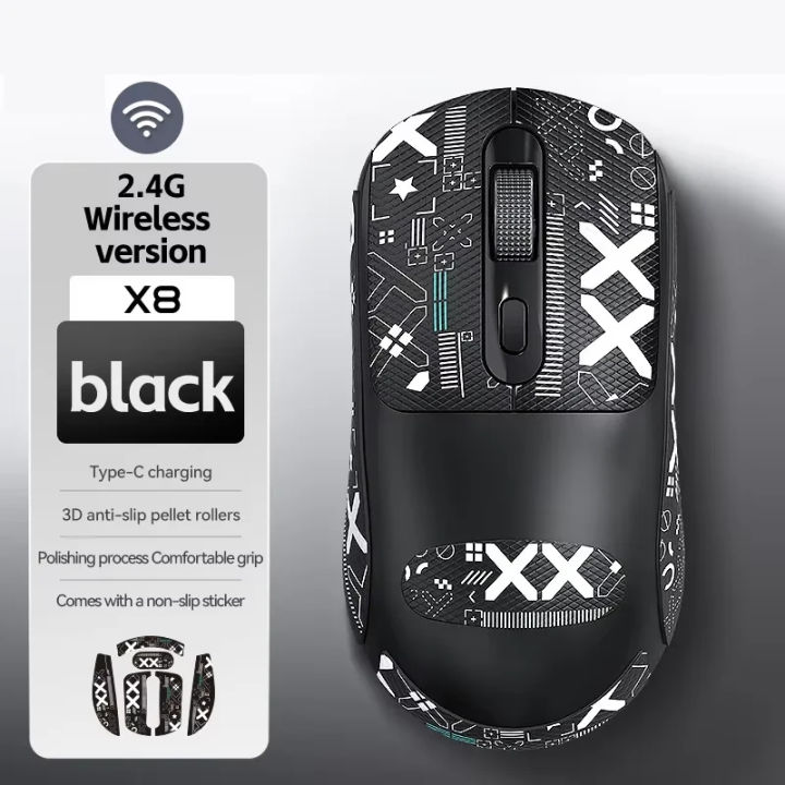 2026 New Wireless Mouse X8 Wireless Gaming Mouse 500mAh TYPE-C ...