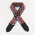 The guitar strap is fashionable and versatile. It features geometric patterns and ethnic styles.