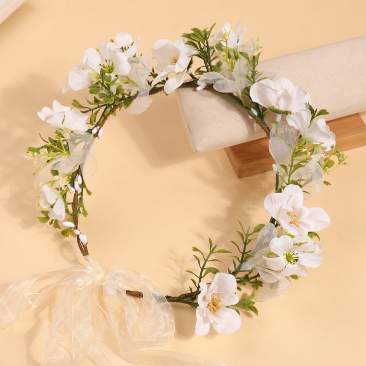 Fairy%20Purple%20Flower%20Wreath%20Headband%20Forest-Style%20Hairband%20for%20Girls%20and%20Adults,%20Artificial%20Flower%20Headband,%20Photo%20Prop,%20Flower%20Hair%20Accessory%20-%20Image%204