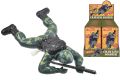 Crawling Action Corp Army Soldier, Battery Operated Toy Action Figure w/ Realistic Crawling Action, Lights, Sounds. 