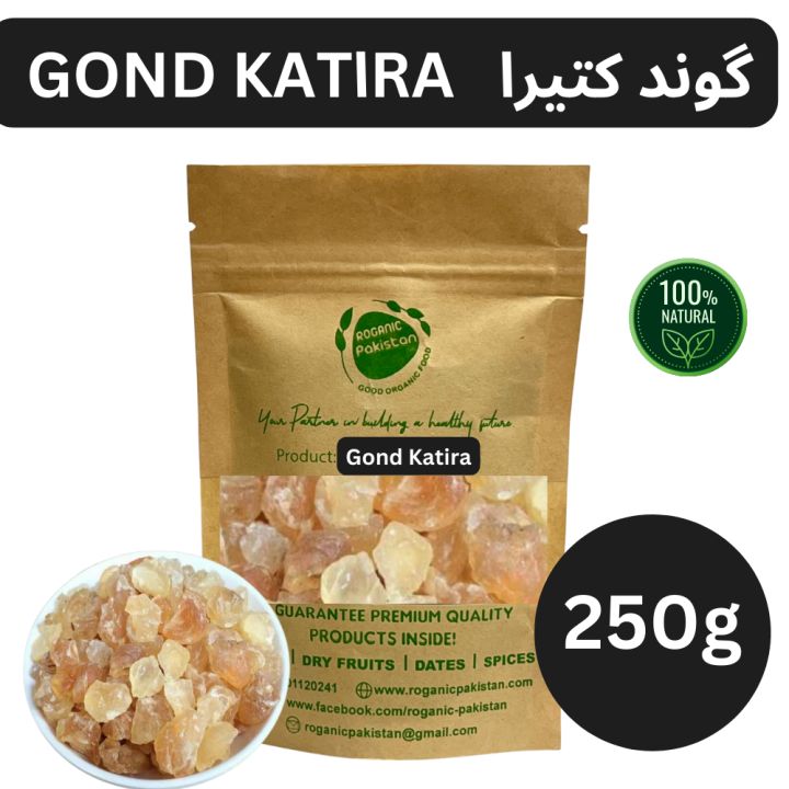Organic Gond Katira 250g  گوند کتیرا | gond Kekar | kekar gum | Gond Katira | Tragacanth Gum | ROGANIC PAKISTAN