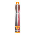 2pack high quality super long head soft toothbrush volcanic bristles double clean and comfortable experience. 