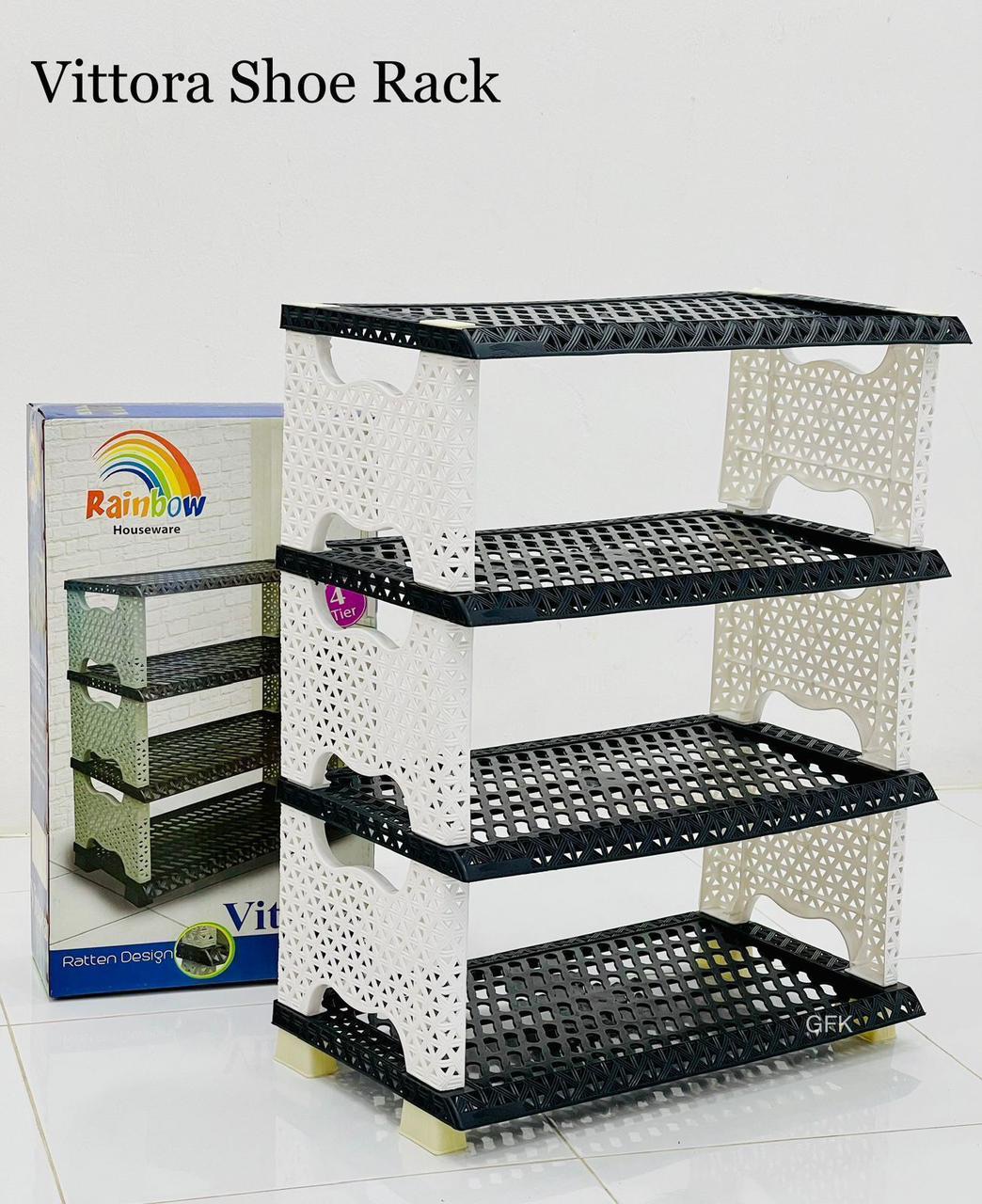 Vittora Shoe Rack 4 Layer Plastic