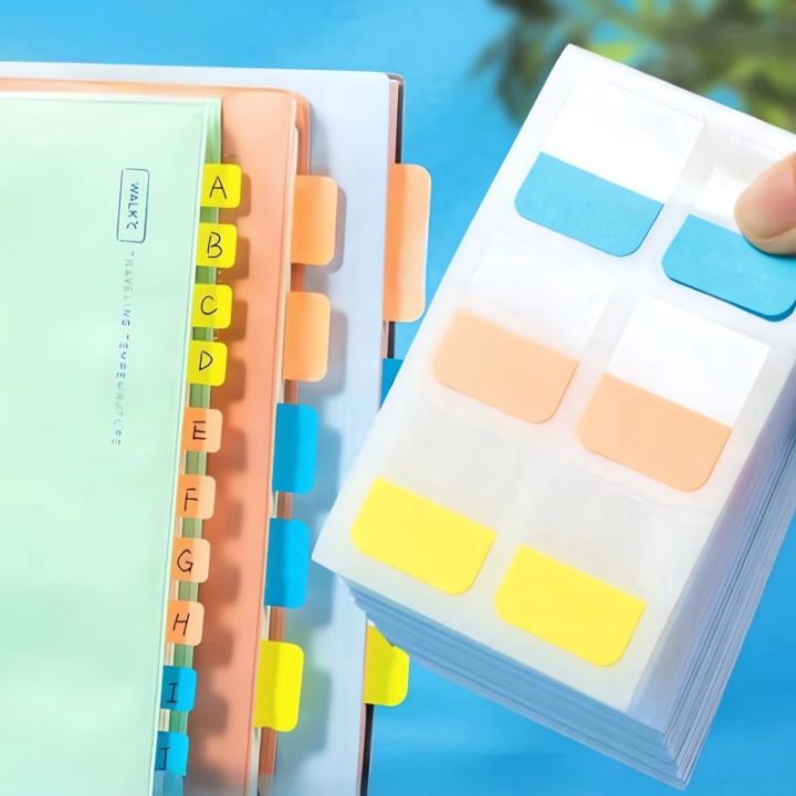 Macaron Index Sticky Tabs, Writable Sticky Note Tabs for Book Annotation, Calendar Reminder, File Classification