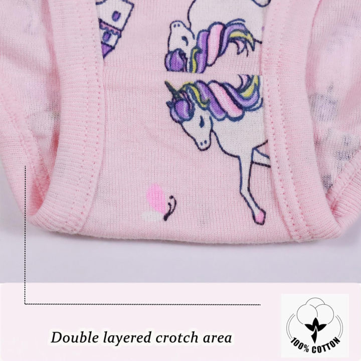 1/3/6/9%20Pcs%20Children's%20Girls%20Panties%20100%25%20Cotton%20Soft%20Pretty%20Cartoon%20Unicorn%20Print%20Underwear%20For%20Girls%20Undies%20Boxer%20Breathable%20-%20Image%204
