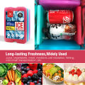 4 Ice packs for Lunch Box, Freezer Ice packs Slim Long Lasting Cool packs for Lunch Bags and Cooler. 
