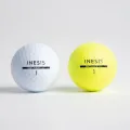 Golf ball box with 12 yellow balls, durable White guaranteed new golf ball Inesis model distance 100. 
