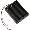 3S 18650 Battery Holder Case Box with 6-Inch Wire Leads for 12V Lithium-Ion Batteries in DIY Electronics Projects.