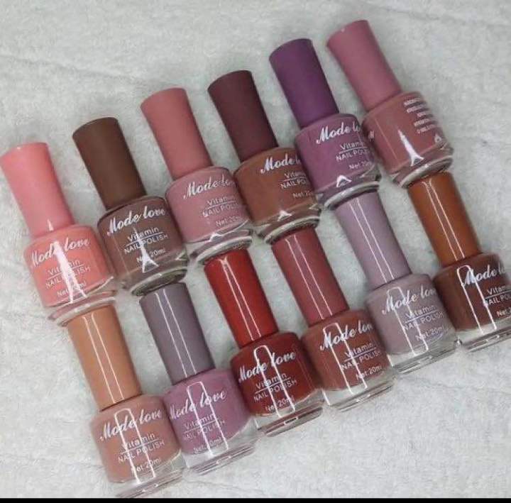 12 pcs nail polish set light colors attractive colours nails paint nude colour nail polish in less price
