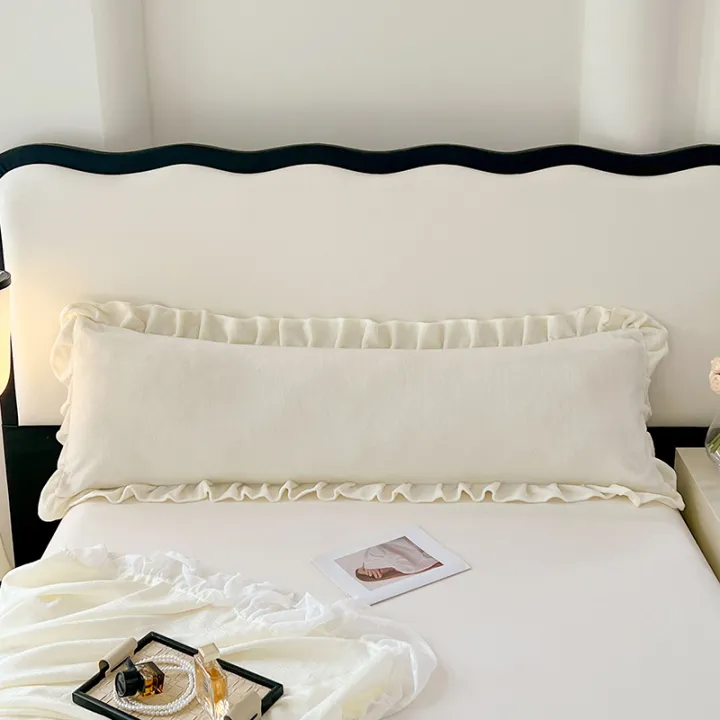 Length%20Sleeping%20Pillowcase%20with%20Ruffle%20Winter%20Couple%20Double%20Fleece%20Flannel%20Warmth%20Big%20Size%20Pillow%20Covers%20Home%20Bedding%2045*180cm%20-%20Image%202