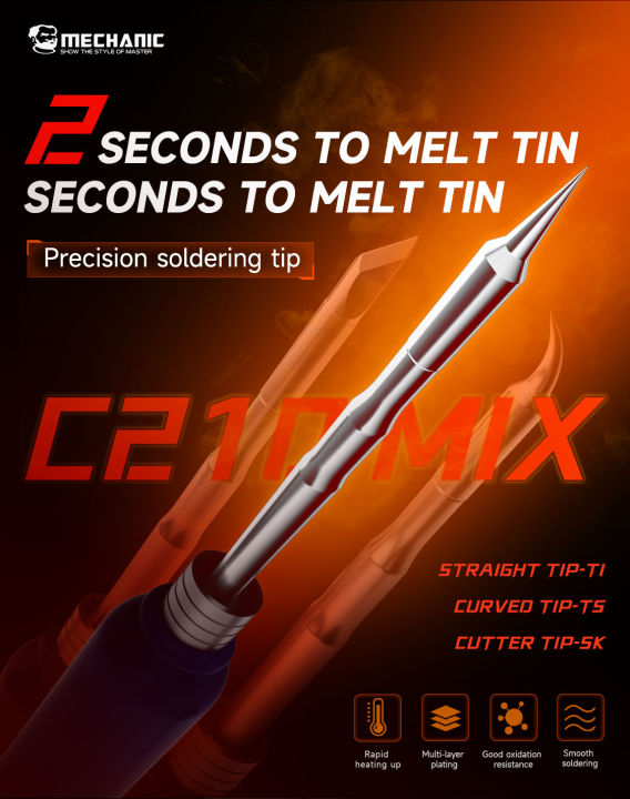 MECHANIC%20C210%20K%20%20Soldering%20Tips%20Welding%20Iron%20Head%20for%20JBC%20Tip%20T210%20Handle%20JBC%20CD-2SD/2SHE%20Sugon%20T26%20T26D%20T3602%20Soldering%20Station%20-%20Image%203