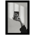 A4 size photo frame (white-black) minimalist photo frame table photo frame wall photo frame photo props. 