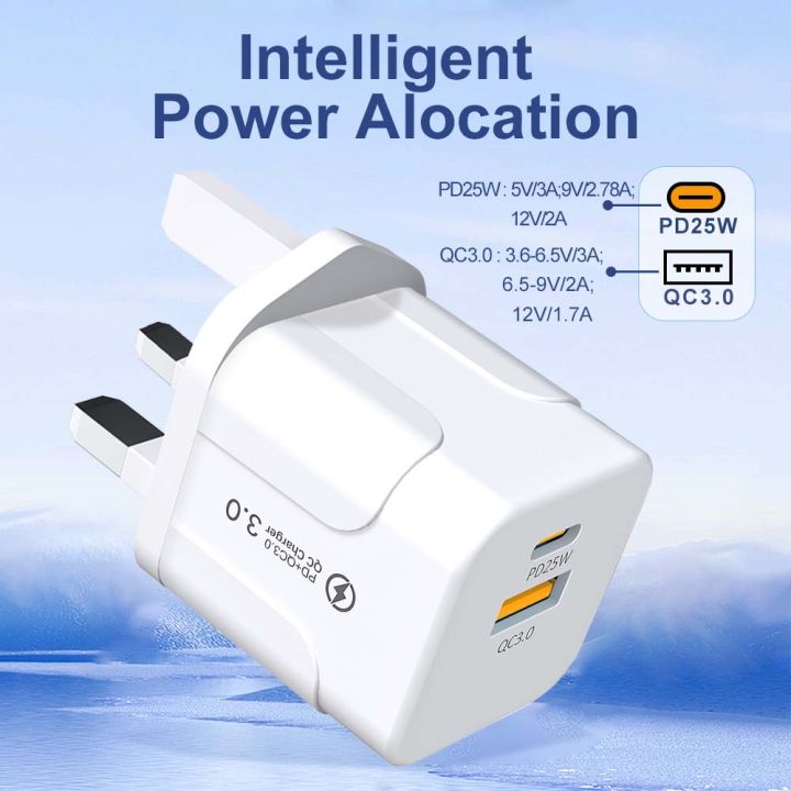 USB%20Fast%20Charging%20PD%2025W%20Wall%20Fast%20Charger%20For%20%20%20iPhone%20%20EU/US/UK%20Plug%20-%20Image%206