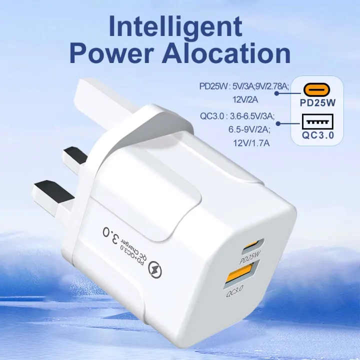 USB%20Fast%20Charging%20PD%2025W%20Wall%20Fast%20Charger%20For%20%20%20iPhone%20%20EU/US/UK%20Plug%20-%20Image%206