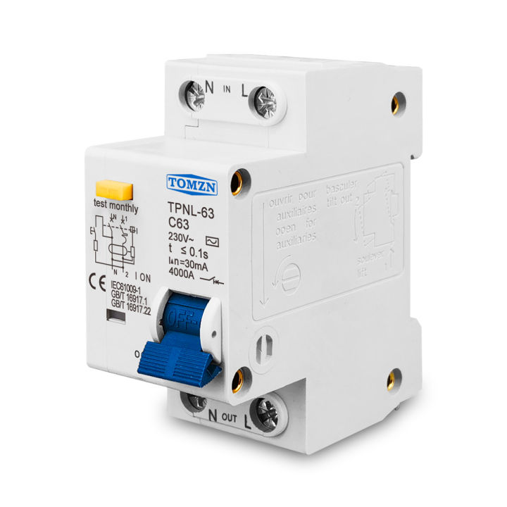TOMZN%20TPNL%20DPNL%20AC230V%201P+N%20Residual%20Current%20Circuit%20Breaker%20With%20Short-circuit%20Protection%20Overload%20Leakage%20Protection%20RCBO%20MCB%20-%20Image%202