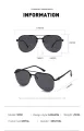 New Fashion Metal Half Frame Women's Outdoor Sunglasses Classic Double Beam Glasses. 