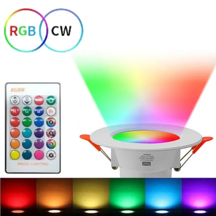 RGB%20LED%20Downlight%20AC%2010W/15W%20Ceiling%20Light%20AC%20110V%20220V%20Dimmable%20Downlight%20Recessed%20Led%20Spot%20Lamp%20With%20IR%20Remote%20Control%20Lamp%20-%20Image%202
