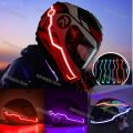 Cycling Motorcycle Helmet LED cold light Self-adhesive Reflective Luminous Sticker Strip Modified Waterproof Decoration.