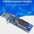 Boost Buck Converter USB Step UP/Down USB DC 5V To 3.3V/12V USB Boost Power Supply Module Adjustable Out DC 1.2V-24V.