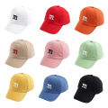 Cotton Baseball Cap For Children Fashion M Letter Embroidered Cute Kids Caps Summer Sunscreen Girls Boy Baby Hat 1-6Y. 
