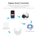 Zigbee Tuya Smart 5V USB RGB COB LED Strip Light 576LEDs/M Dimmable Smart Lamp Voice Control Room Decor Work with Alexa  lightify. 