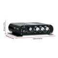 ST-838 HiFi 2.1 Channel Power Amplifier 80Wx2 12V Bass /Treble Adjustment Stereo Bass Sound Amp Subwoofer Amplifier Home Amp. 