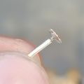 3Pairs Very Tiny Stud Earrings in Pure Chandi with CZ Crystals - Simple Minimalist Small Ear Studs. 