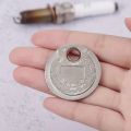 1PC 0.6-2.4mm Range Coin-Type Spark Plug Gage Gap Tool Feeler Spark Plug Gap Measurement Tool. 