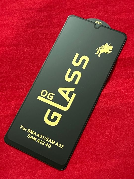 Samsung Galaxy A31, A32 4G Full Edge to Edge Tempered Glass Protector, HD Plus Curved O.G. Gorilla Glass, Premium Quality, Anti Dirt Coating