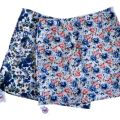 Women Trending Korean Style High Waist Floral Print Comfy Mini Skirts.. 