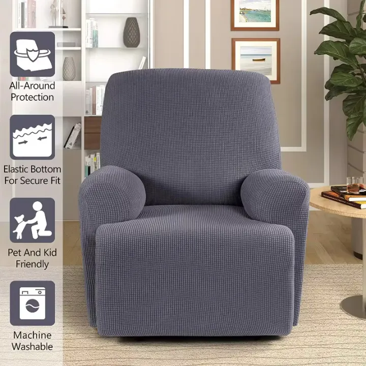 Recliner%20Sofa%20Cover%20Lazy%20Chair%20Solid%20Color%20Cushion%20Cover%20Stretch%20Spandex%20Couch%20Slipcovers%20Non%20Slip%20Armchair%20Slipcovers%204pcs/set%20-%20Image%204