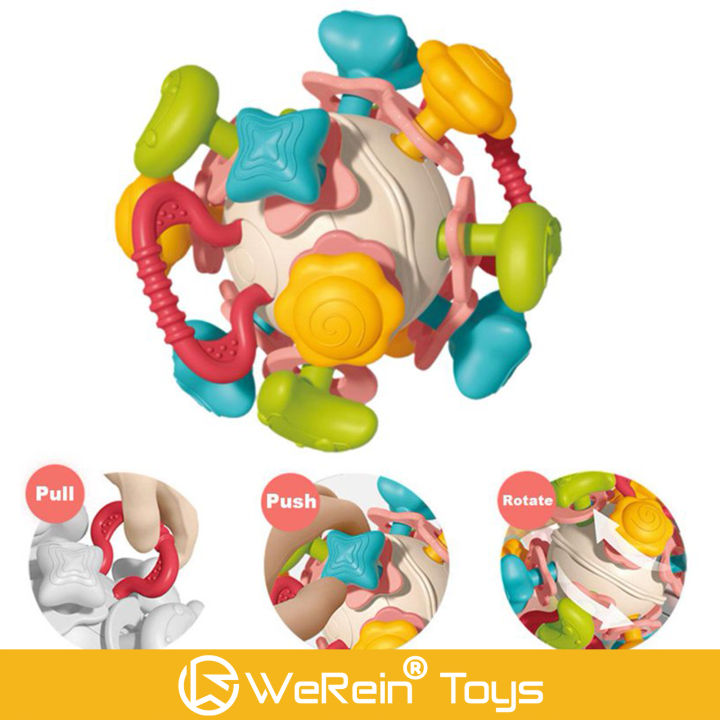 PLANET%20THEME%20GRABBLE%20MANHATTAN%20BALL%20TEETHING%20COMFORT%20FOR%20BABY%20-%20Image%203