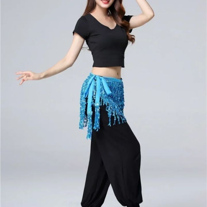 Belly%20Dance%20Waist%20Chain%20New%20Glitter%20Layer%20Tassel%20Waist%20Cover%20Indian%20Dance%20Performance%20Practice%20Strap%20Hip%20Scarf%20Skirt%20Waist%20Scarf%20-%20Image%203
