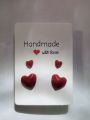 Latest trendy earrings heart resin earrings for girls stylish new korean earrings jewellery. 