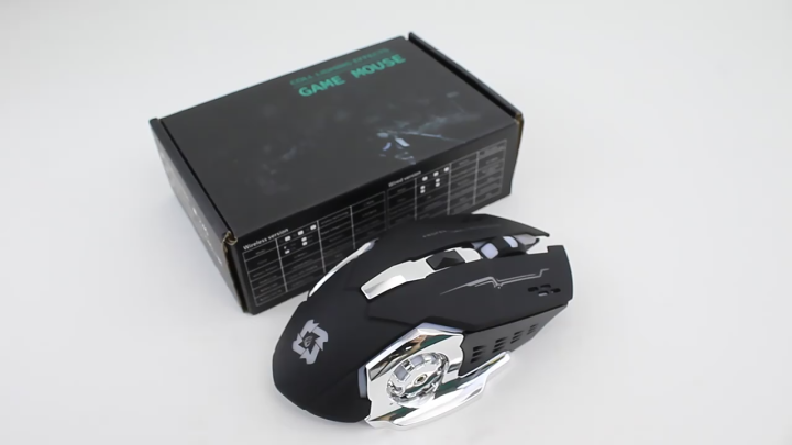 Wireless / Bluetooth Mouse Ergonomic Design Rechargeable 2.4GHz 2400DPI 6 Button Colorful Breathing Light Mouse for Gaming