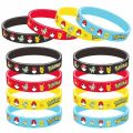 12pcs Pokemon Bracelet Anime Action Figures Pikachu Charmander Children Cartoon Silicone Wristband Bracelets Party Cosplay .