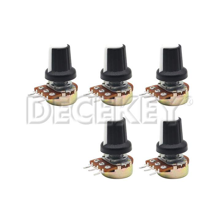 5 Sets WH148 1K 10K 20K 50K 100K 500K Ohm 15mm 3 Pin Linear Taper ...