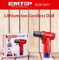 Emtop Lithium-Ion Cordless Drill 12V. 
