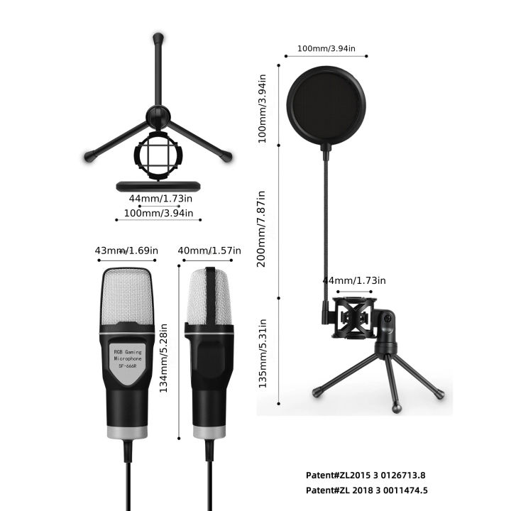Gaming%20Computer%20Professional%20Condenser%20Microphone%20Mic%20PC%20Laptop%20USB%20Wired%20Live%20Streaming%20Podcast%20Studio%20Mike%20Kit%20Gamer%20Karaoke%20-%20Image%206