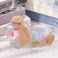 8 Pack 60ml Heart Shaped Candy Glass Jars Wedding Favor Jars Wish Drifting Bottle for Candy Spices Christmas Valentine's Day. 