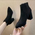 043 code Zipper Side Lace Up Ankle Boots For Women. 
