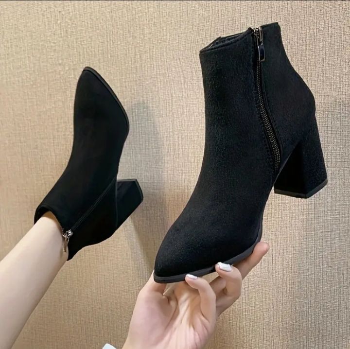 043%20code%20Zipper%20Side%20Lace%20Up%20Ankle%20Boots%20For%20Women%20-%20Image%204