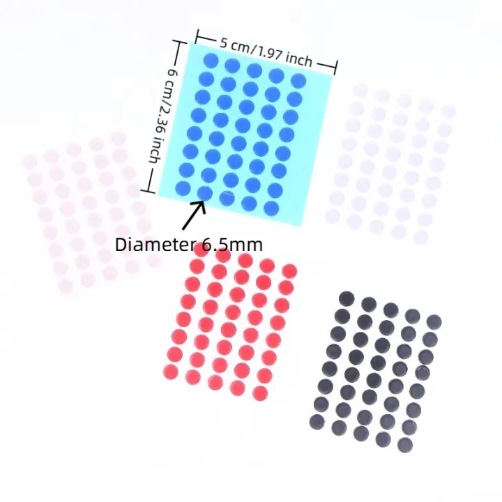 40Pcs%206.5mm%20Diameter%200.8mm%20Thickness%20Small%20Dots%20Universal%20Mouse%20Skates%20For%20Rubberized%20Mouse%20Foot%20Glide%20Feet%20Sticker%20-%20Image%206