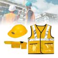 Construction Worker Costumes for Boys,Toddler Dress Up Clothes,Kid Builder Career Outfit,Pretend Role Play Toy Set. 