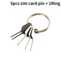 5pcs/Set SIM Card Eject Pin Key Tool Needle SIM Card Tray Holder Eject Pin for Mobile Phone Key Tool Card Pin Needle. 